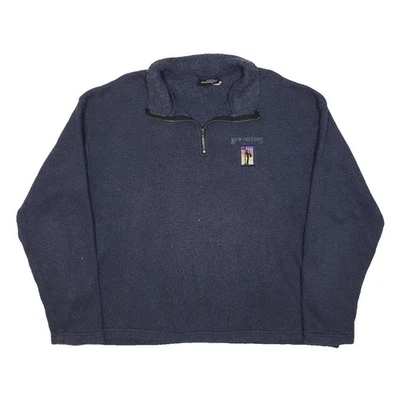 SANSEGAL Femme Bleu Pull à Encolure Ronde Basic Maille Tricot XL Coton - Photo 1/4