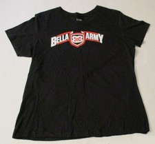 WWE Bella Army Logo T Shirt 2XL 2018 Twins Brie Nikki Used Pro Wrestling