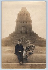 Leipzig Germany Postcard Monument to the Battle of the Nations 1923 RPPC Photo