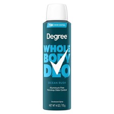 Degree Men Whole Body Deodorant Spray for Men, Ocean Rush Scent, Aluminum...