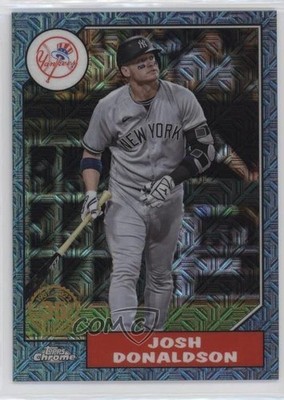 2022 Update 1987 Topps Chrome Silver Pack Series Mojo Blue Josh Donaldson wo3