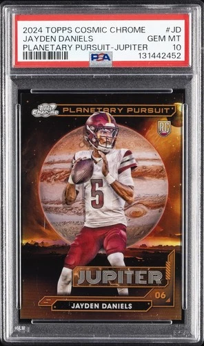 2024 TOPPS COSMIC CHROME PLANETARY PURSUIT JUPITER #JD JAYDEN DANIELS PSA 10