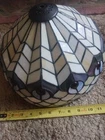 Antique Leaded Stain Glass Lamp Shade Light Cover