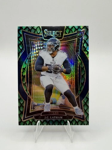 2024 Panini Select - Concourse J.C. Latham #11 Dragon Scale Prizm /81 (RC)