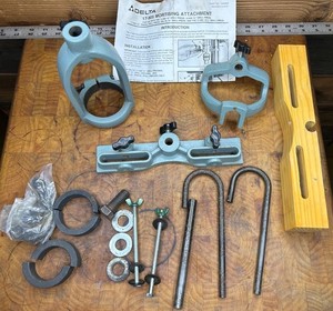 Delta 17-905 Mortising Attachment Drill Press Woodworking Clamp Tool W/ Manual