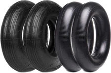2 PCS 4.80/4.00-8" Tire and Inner Tube Set Universal Replacement Tires Wagons