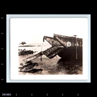 Old Vintage Photo WW2 LANDING CRAFT MILITARY BEACH SCENE