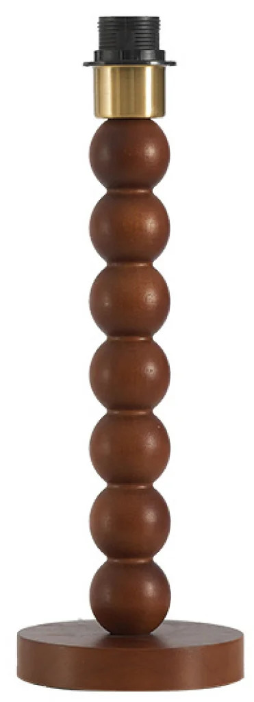 Lamp Base Wood Ballina Table Light Walnut Only Oaks Lighting TL 9636 WC