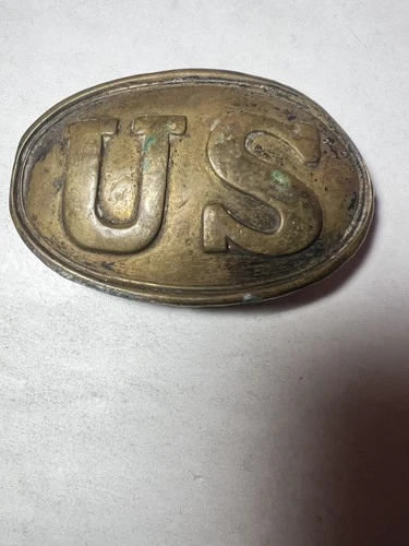 US CIVIL WAR ERA OVAL BELT BUCKLE