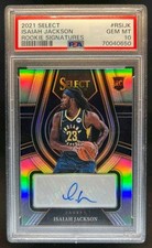 PSA 10 - ISAIAH JACKSON #/249 Auto - 2023 Select Rookie Signature RC - PACERS