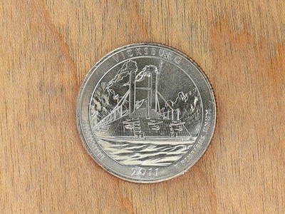 2011 D ATB Vicksburg Quarter Actual Coin # 1