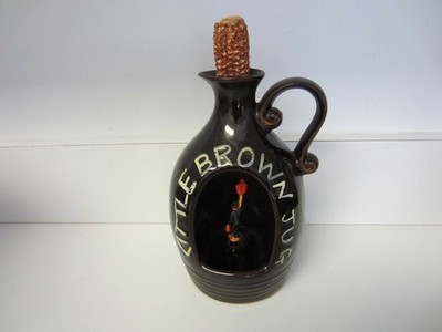 VINTAGE MADE IN JAPAN ''LITTLE BROWN JUG'' MUSIC BOX DECANTER BOTTLE