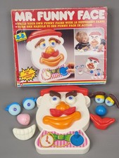 Vintage 1987 RARE Mr Funny Face Unimax Distribution Pre-School Toy w/ Box Works