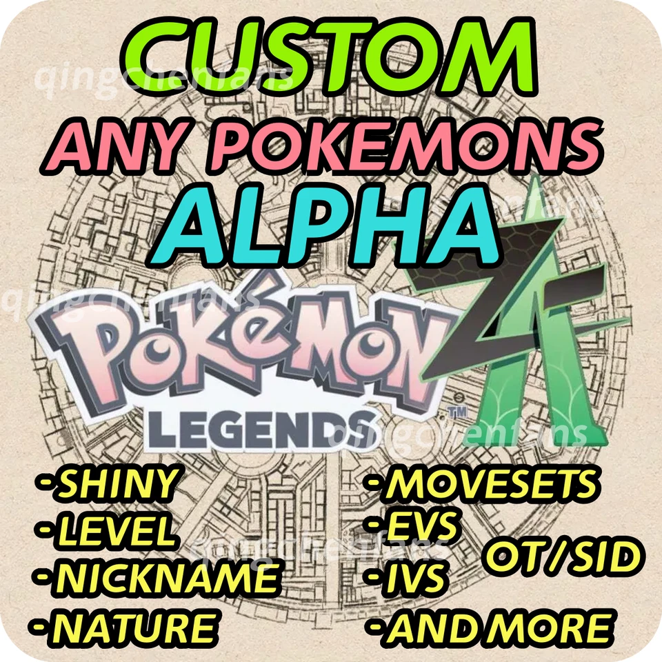 Pokemon Legenden Z-A ✨ Custom Any 6IV Pokemons Shiny/Nonshiny - Instant Delivery✨