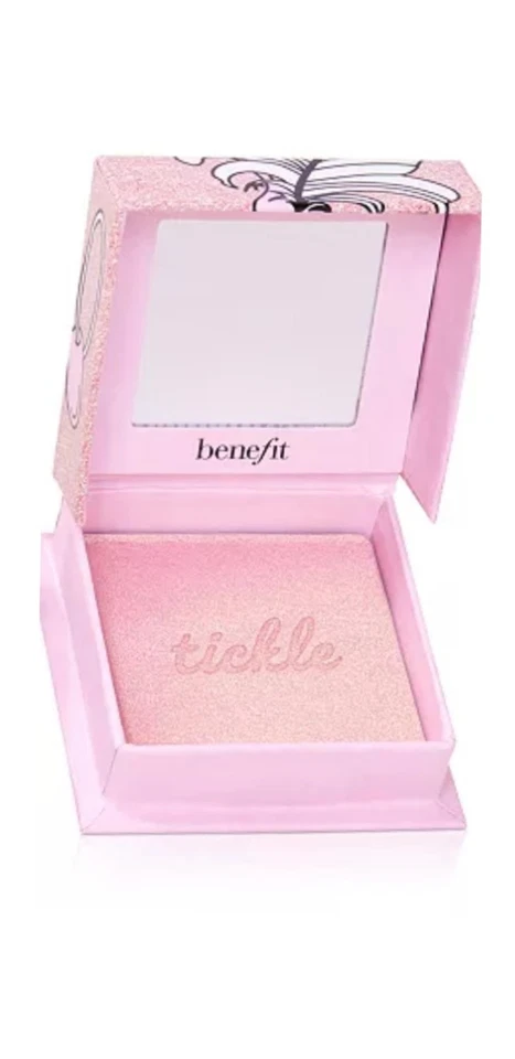 Benefit Cosmetics Tickle Golden Pink Highlighter Full Sz New With Original Box  - Image 2 of 3