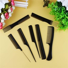 Juego de 10 peines negros surtidos peinado peluquería salón peluquería hombres mujeres corte