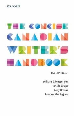 The Concise Canadian Writer's - Spiral-bound, by Messenger The late - Very Good