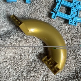 LEGO Friends Roller Coaster Track Pcs From41130 Azure Blue-4 Ramp&6Medium Curve