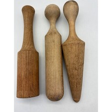 Antique Primitive Farmhouse Wooden Potato Masher Cottage Grandma Core Kitchen
