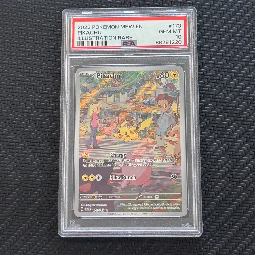 Pikachu Pokémon TCG Grade 10 Rare Individual Collectible Card Game