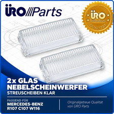 2x Nebelscheinwerfer Streuscheibe klar Mercedes R107 C107 W116 A0018267190 URO
