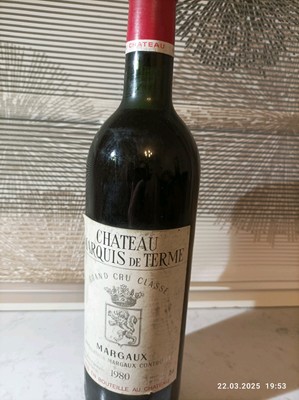 1980 Marquis de Terme Grand Cru Classe Bordeaux Margaux 0,75l rot rar