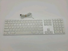 Apple USB Wired Keyboard With Numeric Keypad - A1243 Tested Working