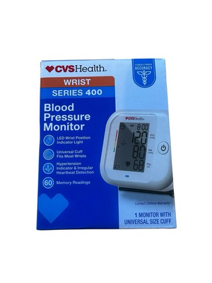 #ad CVS Health Wrist Blood Pressure Monitor Series 400 Universal Size 60 Memory $15.00