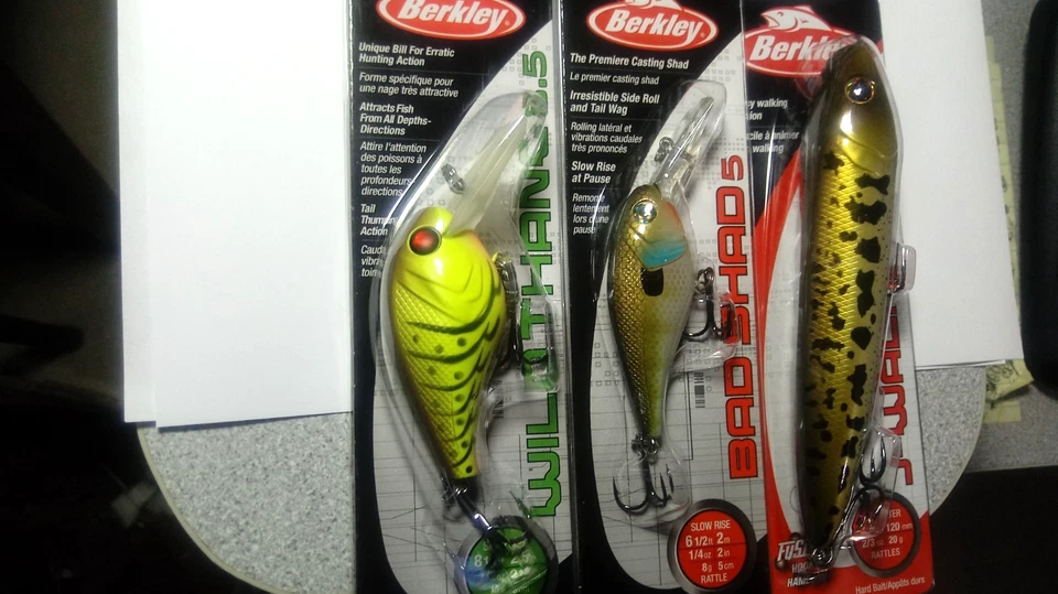 berkley, lote de 7 cebos diferentes, todos nuevos en paquete, todos los colores diferentes- Foto 2 de 4