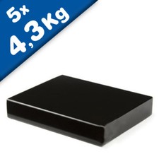 5 x Quadermagnet / Magnetquader 20 x 20 x 3mm Neodym N45, Epoxid – 4,3 kg