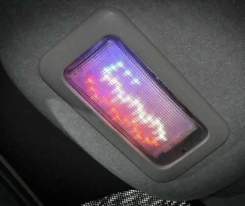 Original Fiat 500 2008 - 2015 LED Rot Weiß & Blau Lichter Dach Lampe 71807218 - Bild 2 von 5