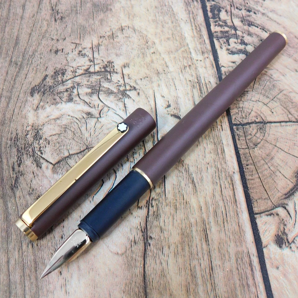 PLUMA ESTILOGRÁFICA MONTBLANC NOBLESSE MARRÓN VINTAGE ALEMANIA CON CAJA A275 Foto 2 de 4