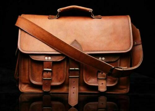Borse a spalla Leathario Borsa da Uomo a Tracolla in Vera Pelle Messenger Borsello a Spalla con