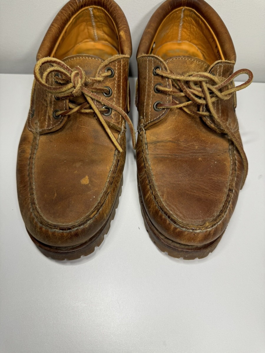 Timberland Authentic 3 Eye Lug Classic Boat Shoe Brown Size Timberland Authentic 3 Eye Lug Classic Boat Shoe Brown Size
