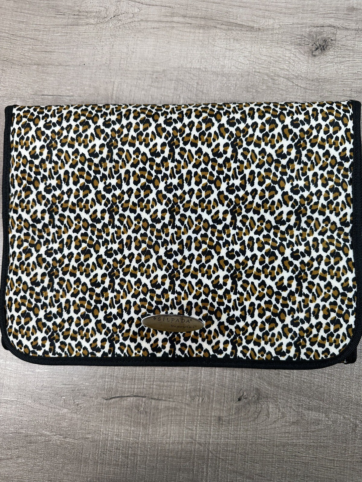 Silpada Large Jewerly Travel Case Bag Cheetah Leopard Print Organizer