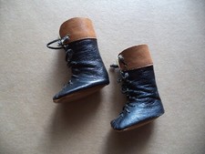 Furga dolls 3S alta moda stivali pelle neri originali accessori vintage anni '60