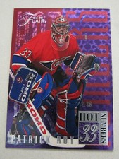 1994-95 Fleer Hot Numbers #33 Patrick Roy Montreal Canadiens Card #8 of 10