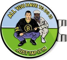 Ultimate Happy & Chubbs Gilmore Golf Ball Marker with Magnetic Hat Clip Premium