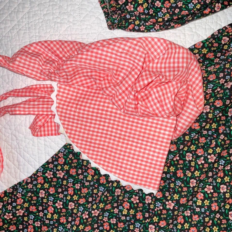 VICTORIANO Pradera Disfraz Vestido Talla M 8 Hello Dolly Music Hombre Negro Calicó Sombrero Foto 3 de 4