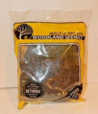 Woodland Scenics #TR1101 36 Green Deciduous Trees Kit 5" - 7" NEW