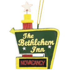 Tree Buddees No Vacancy at The Bethlehem Inn Sign Funny Christmas Ornament Decor
