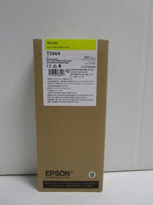 GENUINE EPSON YELLOW INK T5964 STYLUS PRO 7900 9900 WT7900 (350ml) EXP. 11/2025