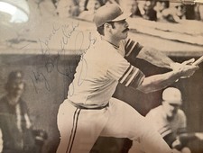 Sal Bando signed B&W Photo