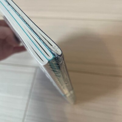 kumade　ティファニーTiffany レザー銀縁ノートブック Personal Essentials:Notebook in Tiffany Blue® Leather