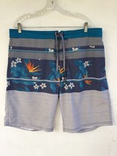 Mossimo Supply Co Boardshorts, Surf Trunks, Mens 38, Multicolored Stripe