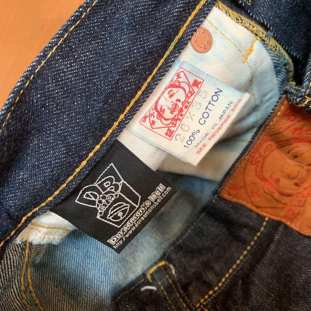 Denim Jeans EVISU × DORAEMON Collabo JEANS Selvedge DENIM Denim Jeans EVISU × DORAEMON Collabo JEANS Selvedge DENIM