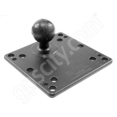 RAM Mount 4.75 inch Square VESA 75 100 mm Mounting Plate With 1.5'' Ball RAM-246U