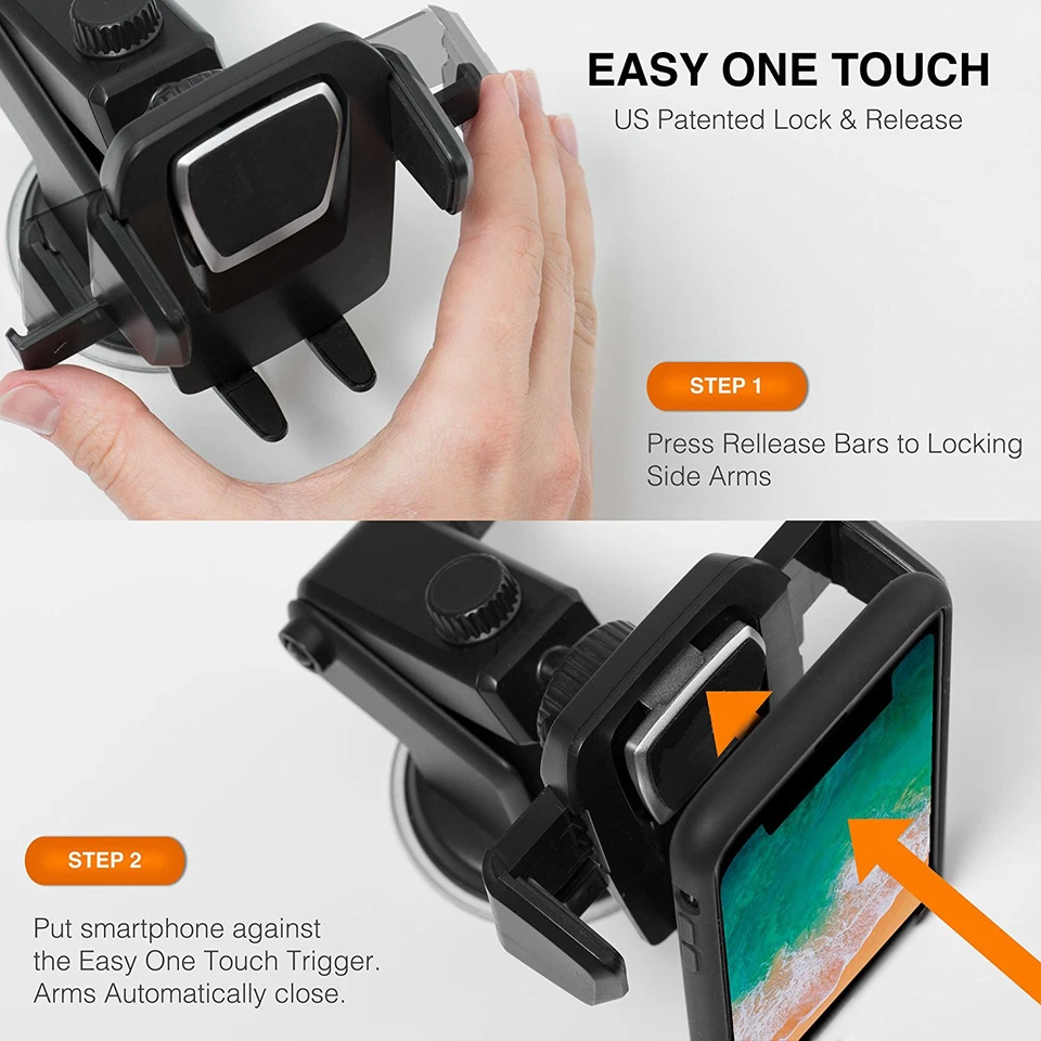 Universal 360º Car Holder Windshield Dashboard Mount Suction Cup For Cell Phone - Image 4 of 4