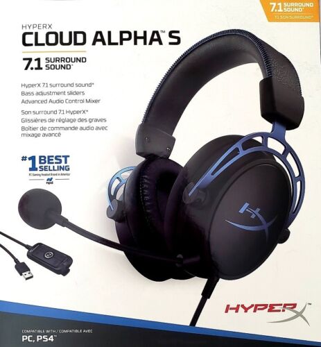 schattig wassen Dollar HyperX CLOUD ALPHA™ S Gaming Headset (for PC, PS4) 7.1 Surround Sound | eBay