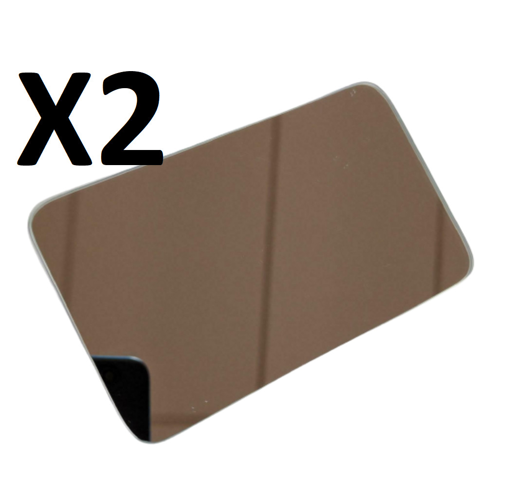 2x Replacement Stick On Self Adhesive Car Sun Visor Glass Mirror Make Up Mirror